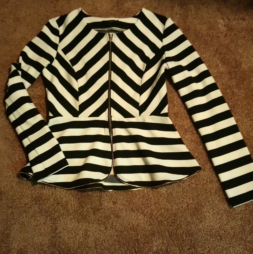 Stripped Cardigan (Papaya)